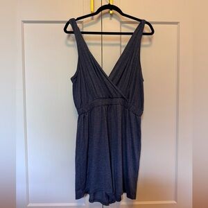 Stylish Blue Sleeveless Romper